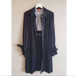 Lightweight Black Trench